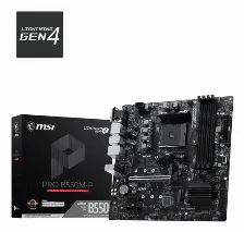Mb Msi B550 Amd S-am4 5a Gen/2xdrr4 2667mhz/pcie 4.0/hdmi/dvi/4xusb 3.2/m.2/micro Atx/gama Media